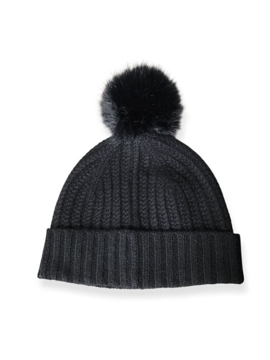 La Seine Accessories - La Seine 100% Cashmere Hat with Pompom NWOT